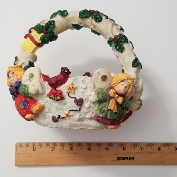 Three Hands Corp. Ceramic Decorative Basket - Picture 2 of 6